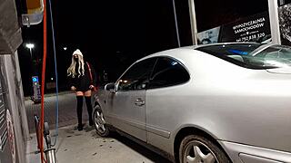 Wow, Public Car Wash Turns Wild With Tranny Action!