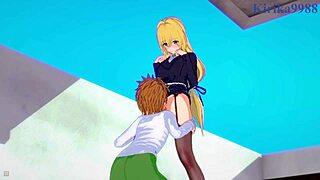 Ryouko Mikado and Tearju Lunatique and Rito Yuki intense sex - to love ru hentai!