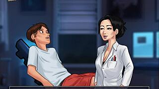 what's behind the summertime saga 110 with this brunette teacher?