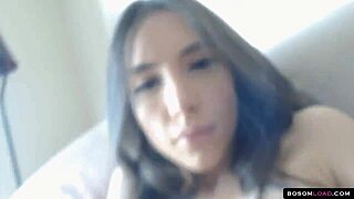 sexy witch masturbates her pussy up close, dripping juice in pov