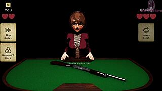 cum on those big tits from behind on the table