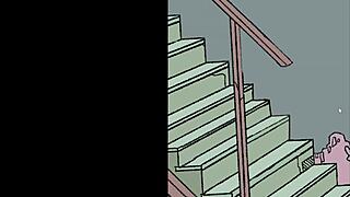 I visted this strang halloween house in the cartoon porno.