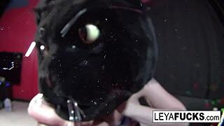 GAG FILLED POV BJ ON GIANT BBC