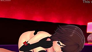 Megumin's all grown, ready to bang in bikini hentai!