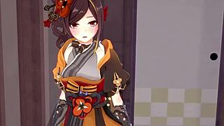 CHIORI BLOWJOB SEX in Genshin Impact Fantasy!