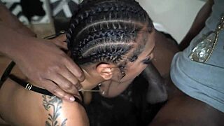 Porsha Carrera Takes on Wild Ebony Gangbang Action