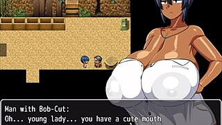 tanned girl natsuki in photoshoot massage