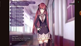 Just training this wild hentai chick outdoors in a crazy game