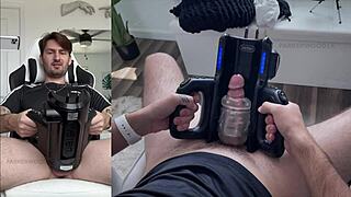 Trying my new XSpaceCup XT5 auto-stroker toy today.