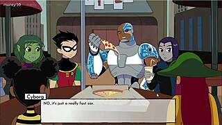 18titans episode 43 exploring raven and jinx in cartoon game