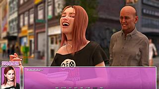 Petite Redhead Enjoys Ramen While Summer Heats Up in City