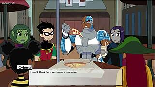 18titans episode 43 exploring raven and jinx in cartoon game