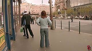 Found fresh 18 yo slave Zyna in city hunt