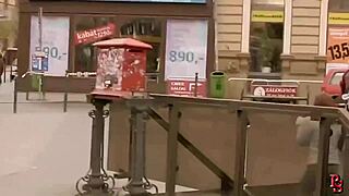 Found fresh 18 yo slave Zyna in city hunt