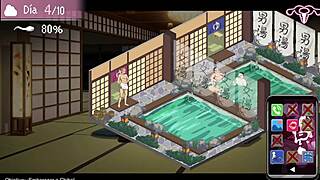 In this hentai game NTRaholic, my new bitch cheats with old man