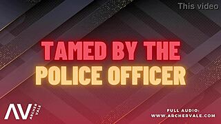 yo, listen to this police officer's chastity cage training in gay audio story.