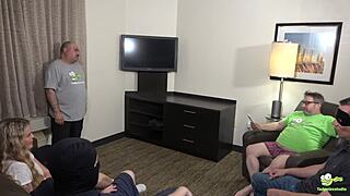 Tadople’s improv class flips into a wild cum gangbang, so hot! 🔥