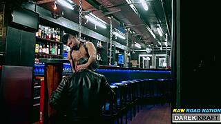 My extreme German leather threesome with macho bareback action!