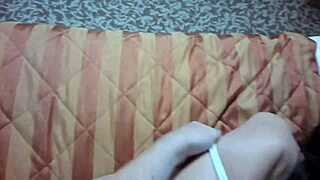 I felt helpless tied up with white ropes in that hotel room pov