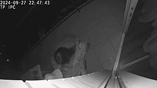 cheating wife bangs friend on hotel balcony