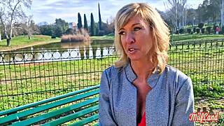 emmy, belgian milf, is burning for action!