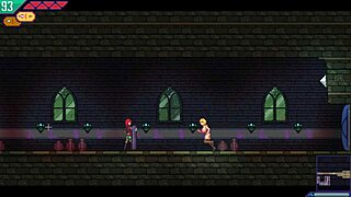 Try out a hentai game with a busty blonde heroine