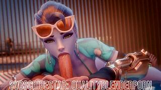 Widow Deepthroats Big Cock On The Beach, Swallowing Cum