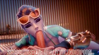 Widow Deepthroats Big Cock On The Beach, Swallowing Cum