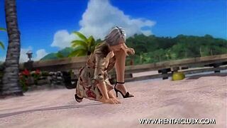 Ecchi Fan Service in Dead or Alive 5 Ultimate Sexy Christie Dress