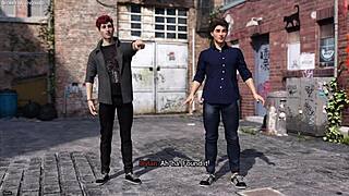 Does this huge natural tits stepmom love playing with her friends huge boobs in the 3d porn game?