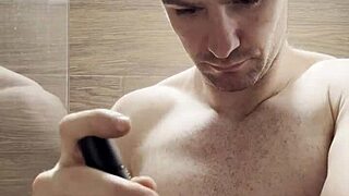 I Trim My Sweaty Hairy Armpits Chest and Arms After Gym for Photoshoot