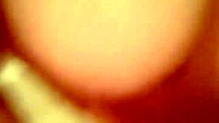 Steamy bathtub blowjob ends with cum on boobs