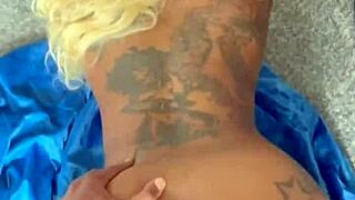 big rod fan creamed hard by stunning blonde
