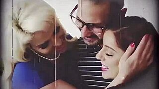 Allie Nicole’s Wild Blowjob Group Scene in Bedroom