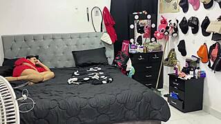 we went wild masturbating with my new dildo till we came hard.