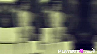 all natural milf model strips naked outdoor for playboy exposure