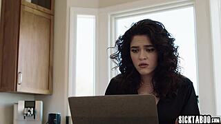 troubleshooter fucks latina teen's tight pussy roughly.