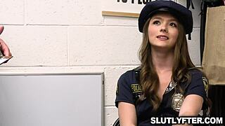 Mira Monroe in Sexy Cop Dress Fucks for Sorority Respect