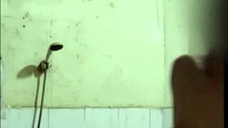 wife has video call sex on whatsapp while in shower