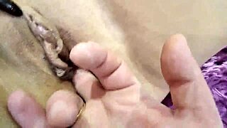 naughty mature bitch teases with wet anal fingering play