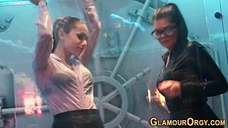 glam sluts suck cocks at wild outdoor party