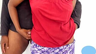 She bends over for hard doggy.