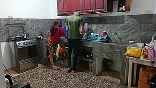 perverted neighbor caught showing off huge ass in wild homemade roleplay!