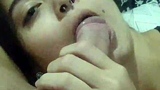 Debora prado, the submissive wife, gives sloppy blowjob every night before bed