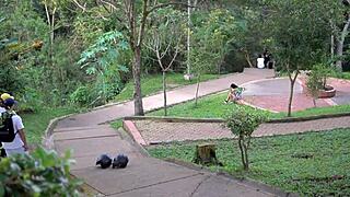 stranger convinces busty latina for hardcore porn video - part 1