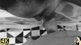 Security guard sneaks into model's mouth