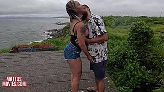 Holy crap! Casal Mattos orgy on the beach with Anne’s wet clit and surprise creampie!