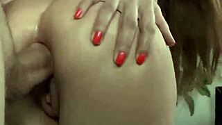 Tight teen's anal hole stretched and pounded