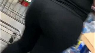 Observing a curvaceous woman with a big ass from afar