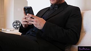 Mature Milf Secret Agent Slut Takes Double Facial for Big Cock